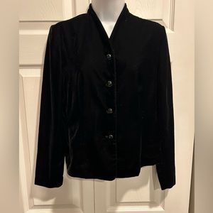 Talbots Petites Black Blazer Jacket Size 6